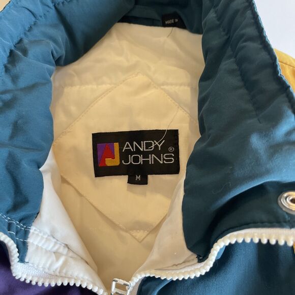 Vintage ANDY JOHNS Winter Coat Womens Sz M Colorful Retro 90’s Ski *READ - Picture 2 of 16